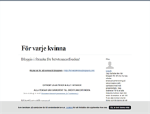 Tablet Screenshot of forvarjekvinna.blogg.se