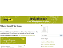 Tablet Screenshot of designlampan.blogg.se