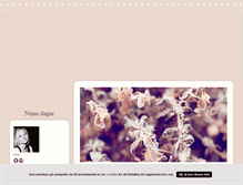 Tablet Screenshot of ninadays.blogg.se