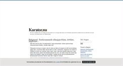 Desktop Screenshot of kurator.blogg.se