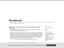 Tablet Screenshot of kurator.blogg.se