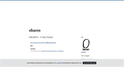 Desktop Screenshot of obaren.blogg.se
