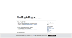 Desktop Screenshot of elzabloggis.blogg.se