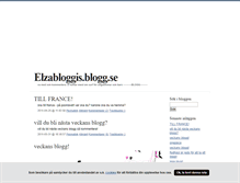 Tablet Screenshot of elzabloggis.blogg.se