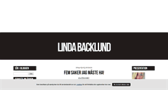 Desktop Screenshot of lindabacklund.blogg.se