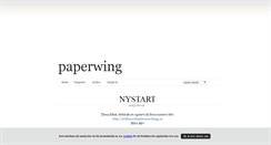 Desktop Screenshot of paperwing.blogg.se
