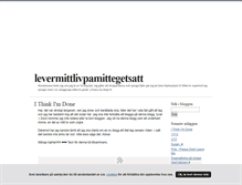 Tablet Screenshot of levermittlivpamittegetsatt.blogg.se