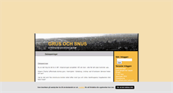 Desktop Screenshot of grusochsnus.blogg.se