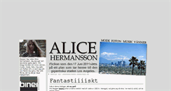 Desktop Screenshot of alicehermansson.blogg.se