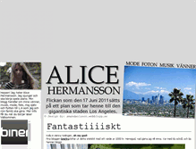 Tablet Screenshot of alicehermansson.blogg.se
