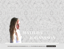 Tablet Screenshot of matildahelenajohansson.blogg.se