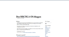 Desktop Screenshot of denriktigaosbloggen.blogg.se
