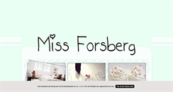 Desktop Screenshot of missforsberg.blogg.se