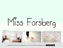 Tablet Screenshot of missforsberg.blogg.se