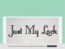 Tablet Screenshot of justmylack.blogg.se