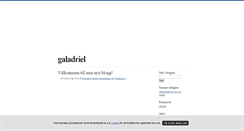 Desktop Screenshot of galadriel.blogg.se