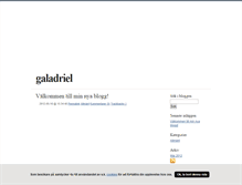 Tablet Screenshot of galadriel.blogg.se