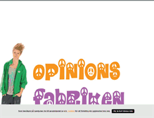 Tablet Screenshot of opinionsfabriken.blogg.se