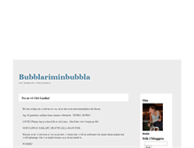 Tablet Screenshot of bubblariminbubbla.blogg.se