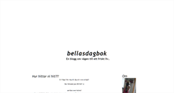 Desktop Screenshot of bellasdagbok.blogg.se