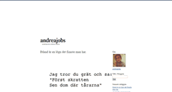 Desktop Screenshot of andreajobs.blogg.se