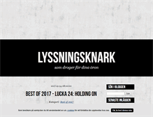 Tablet Screenshot of lyssningsknark.blogg.se
