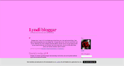 Desktop Screenshot of lyndibloggar.blogg.se