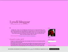 Tablet Screenshot of lyndibloggar.blogg.se