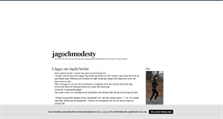 Desktop Screenshot of jagochmodesty.blogg.se