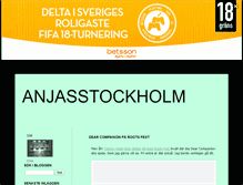 Tablet Screenshot of anjasstockholm.blogg.se