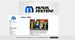 Desktop Screenshot of musikfesten.blogg.se