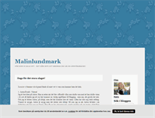 Tablet Screenshot of malinlundmark.blogg.se