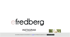 Desktop Screenshot of efredberg.blogg.se