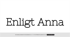 Desktop Screenshot of enligtanna.blogg.se