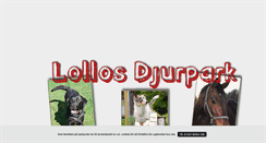 Desktop Screenshot of lollosdjurpark.blogg.se