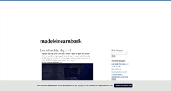 Desktop Screenshot of madeleinearnbark.blogg.se