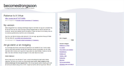Desktop Screenshot of becomestrongsoon.blogg.se