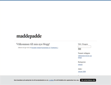Tablet Screenshot of maddepadde.blogg.se