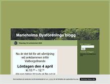 Tablet Screenshot of marieholm.blogg.se