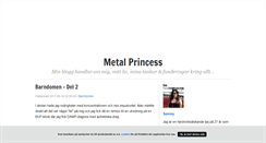 Desktop Screenshot of metalprincess.blogg.se