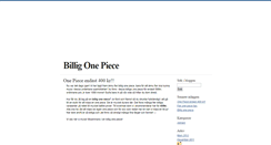 Desktop Screenshot of billigonepiece.blogg.se