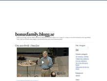 Tablet Screenshot of bonusfamily.blogg.se
