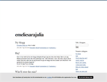 Tablet Screenshot of emeliesarajulia.blogg.se