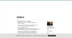 Desktop Screenshot of fubbick.blogg.se