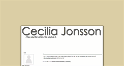 Desktop Screenshot of cissijonsson.blogg.se