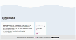 Desktop Screenshot of elinberglund.blogg.se