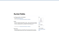Desktop Screenshot of barbiethilda.blogg.se