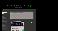 Desktop Screenshot of ahnnahalling.blogg.se