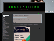 Tablet Screenshot of ahnnahalling.blogg.se