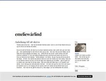 Tablet Screenshot of emeliewarlind.blogg.se